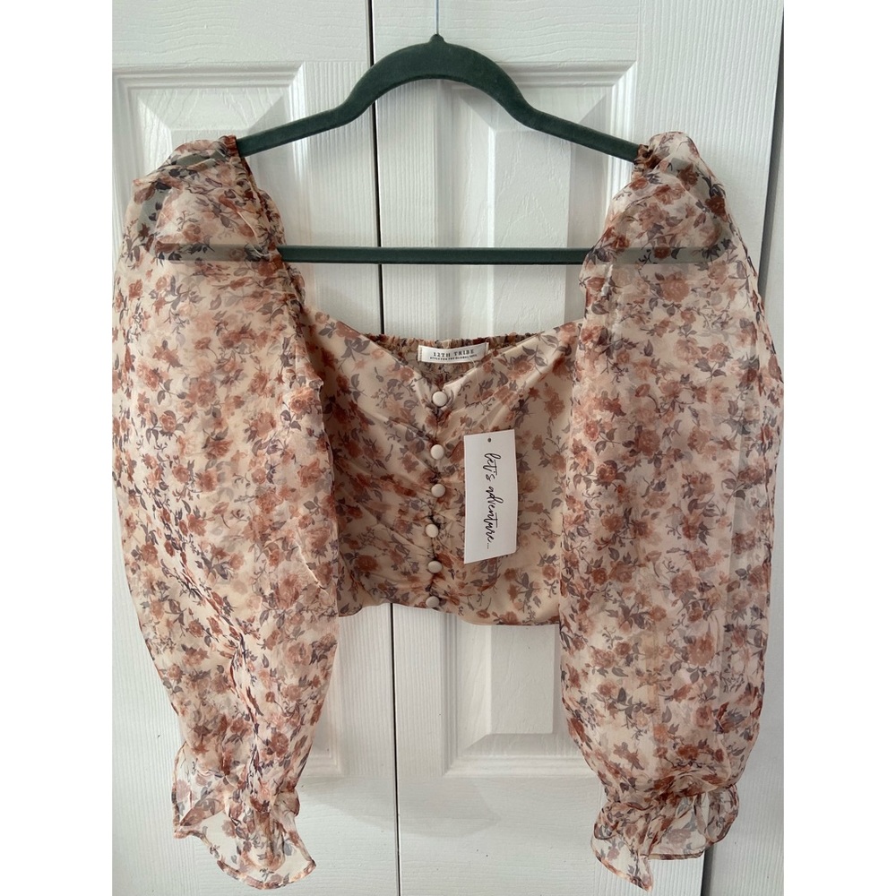 NWT Midnight in Madrid Off the Shoulder Top - Picture 9 of 10